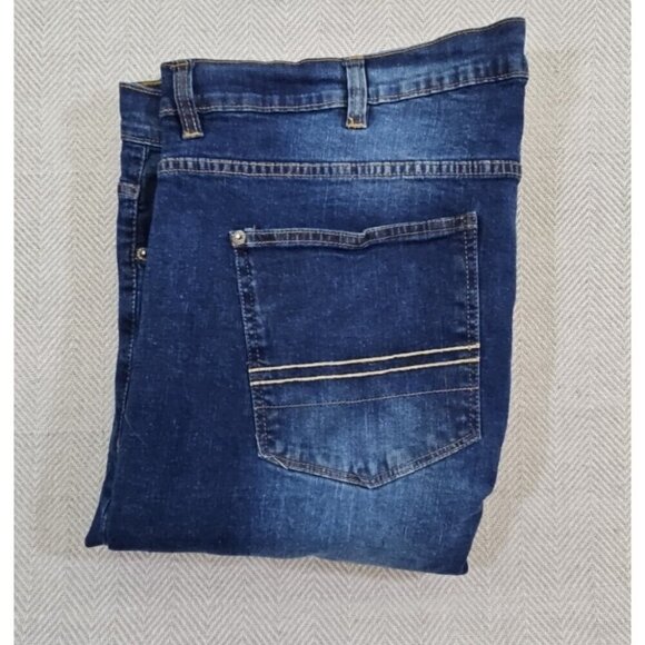 Free Planet Jeans NYC to Malibu Men's Size 44x30 Dark Wash Straight Leg Stretch - Picture 15 of 15